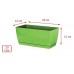 Truhlík s miskou COUBI 24x12x11cm, 2,5l, malina-lesk DUPP240
