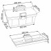 Prosperplast CALIBER Plastový kufr na nářadí modrý, 400 x 200 x 186 mm N15S
