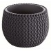Prosperplast SPLOFY Bowl květináč 29cm, 3,9l, antracit DKSP290