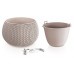 Prosperplast SPLOFY Bowl WS závěsný květináč 29cm, 3,9l, mocca DKSP290WS