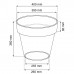 Prosperplast CUBE Květináč 40x35,4cm mocca DCUB400