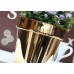 Květináč CUBE CHROME GOLD 14 cm, 1,2l, zlatá DGC140G