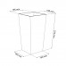 Prosperplast Květináč URBI SQUARE 20 cm, 5/11,4l, krémová DURS200
