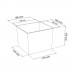 Prosperplast Květináč URBI SQUARE 20 cm, 5/11,4l, krémová DURS200