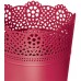 Prosperplast LACE květináč s krajkou 18 cm, mocca DLAC180