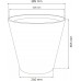 Prosperplast MATUBA Květináč 38,8x37cm bílý DBMA400