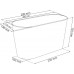 PROSPERPLAST CITY Truhlík s krajkou 28,5 cm, grafit DCIT285