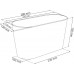 Prosperplast NATURO Truhlík s krajkou 27,5 cm, grafit DNAT275