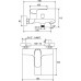 RAVAK FLAT FL 022.00/150 Vanová nástěnná baterie 150 mm X070119