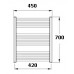 KORADO KORALUX LINEAR Koupelnový radiátor KLC 700.450 white RAL 9010