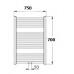 KORADO KORALUX LINEAR Comfort Koupelnový radiátor KLTM 700.750 white RAL 9010
