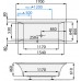 Santech Vana MATY 1700 x 800 mm
