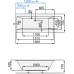 Santech Vana VARIA 1600 x 750 mm