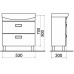 SELLA MADISON 60 Skříňka s umyvadlem 60 cm MK46876