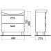 SELLA MADISON 55 Skříňka s umyvadlem 55 cm MK46877