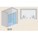 RONAL SLF2 Swing-Line F dvoudílné skládací dveře, 160cm, barva*/černé SLF21600SF55