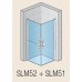 RONAL SLM5 Mobility dveře v normální výšce, pravý, aluchrom/Mastercarré SLM51DSM15030