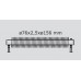 ISAN SPIRAL RA1 radiátor na zeď kov (RAL 9006) 2000/76x2,5x156 ZRA176156200W20