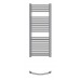 ISAN SPIRA RADIUS chrom designový radiátor 1180/500 DSPR 1180 0500 80