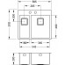 ALVEUS Stylux 20 S kuchyňský dřez nerez, 595 x 510 mm, pravý 1084280S