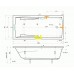 TEIKO Vana Columba obdélníková 190 x 90 cm - HTP systém ECO HYDROAIR V212190N04T01231