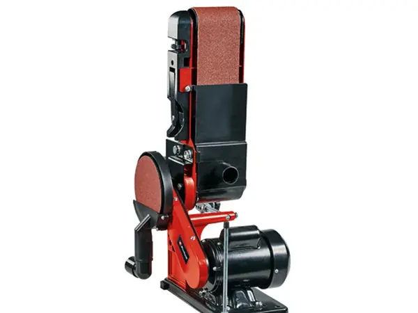 Nastavitelný brusný pás stojanové pásové a talířové brusky Einhell TC-US 380 pro flexibilní použití.